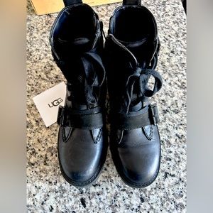 Ugg Noe Moto combat boots size 6.5 with box